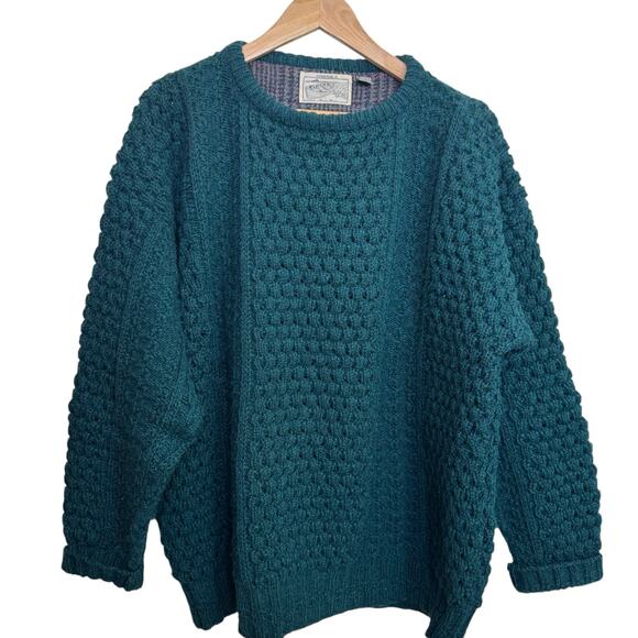 Donegal II Jamie Burns 100% Wool Hand Loomed in Ireland Size XL Sweater - Picture 1 of 7